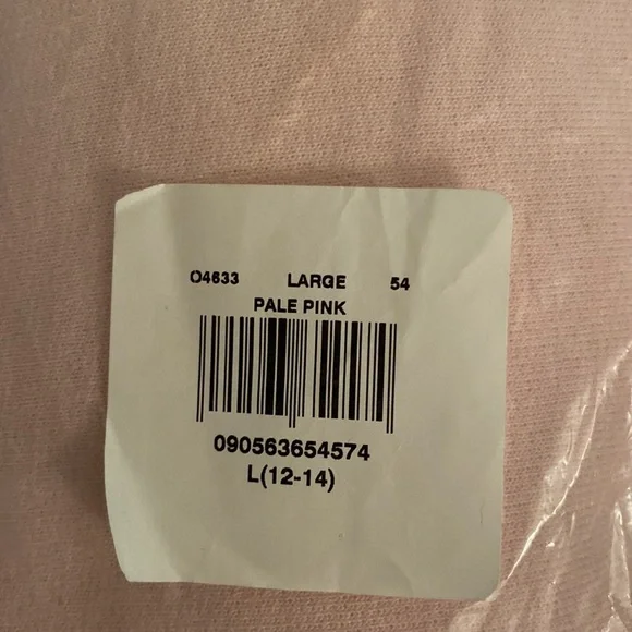 NWT Hanes EcoSmart Crewneck Sweatshirt Large - Pale Pink - Picture 3 of 6